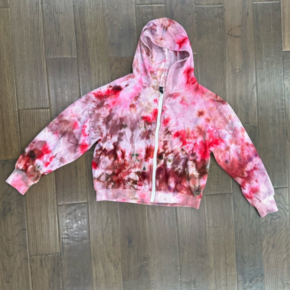 Dazy 100% Cotton Zip Up Tie Dye Hoodie - Picture 7 of 11